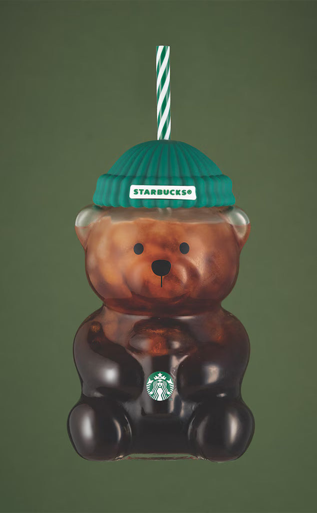Starbucks Bearista - Glass Cup with Straw
