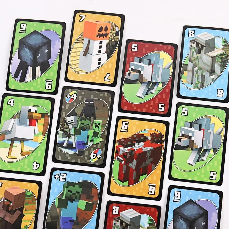 Jeu de cartes UNO Flip Minecraft Creeper