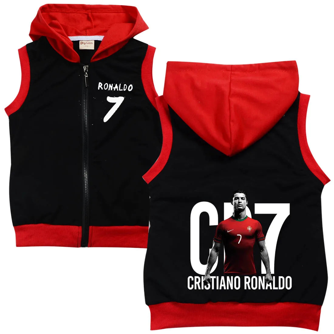 CR7 Ärmellose Kapuzenjacke für Kinder – CR1