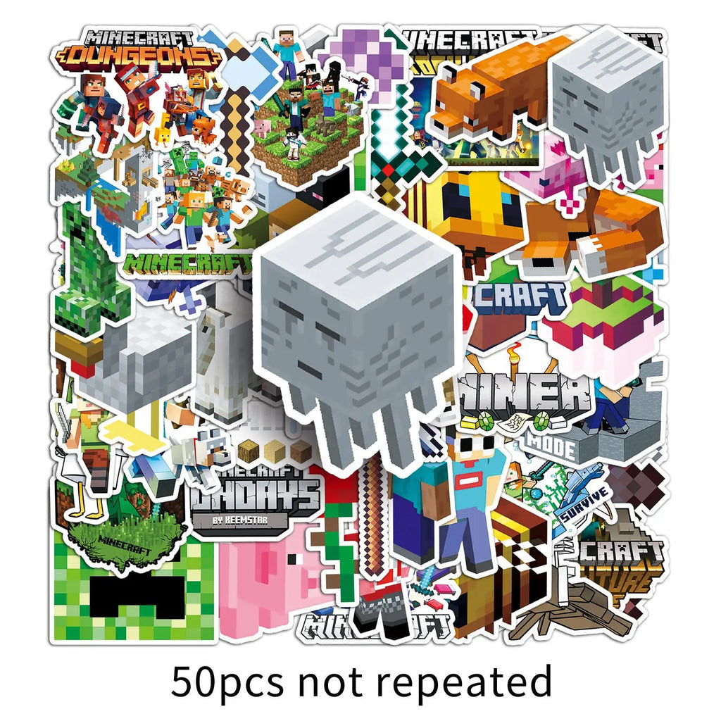 Minecraft Stickers – 50pcs