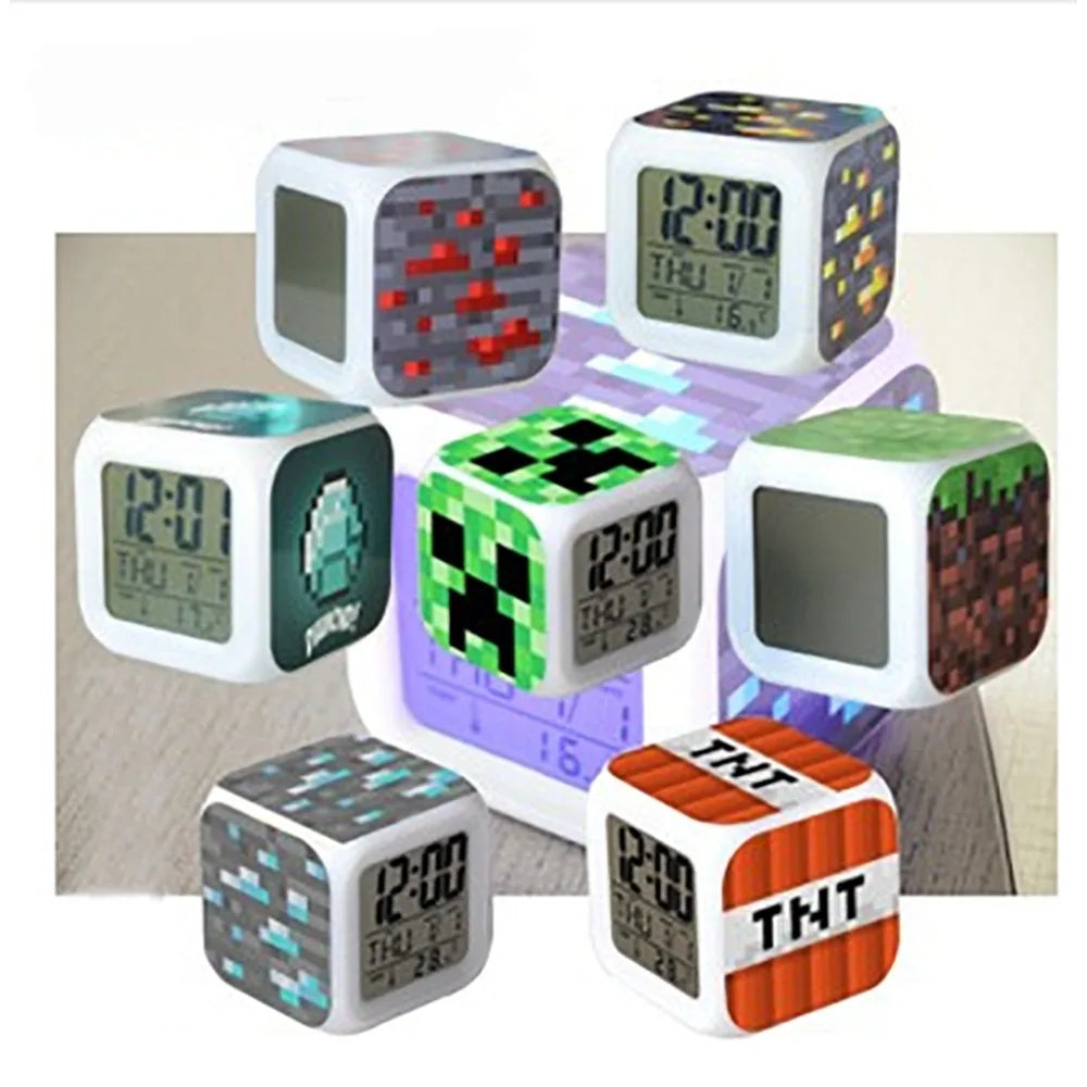 Réveil numérique LED Minecraft – MC3