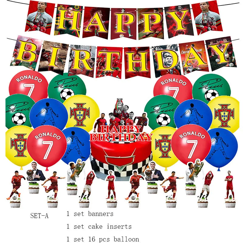 Kit d'anniversaire Cristiano Ronaldo – cr7