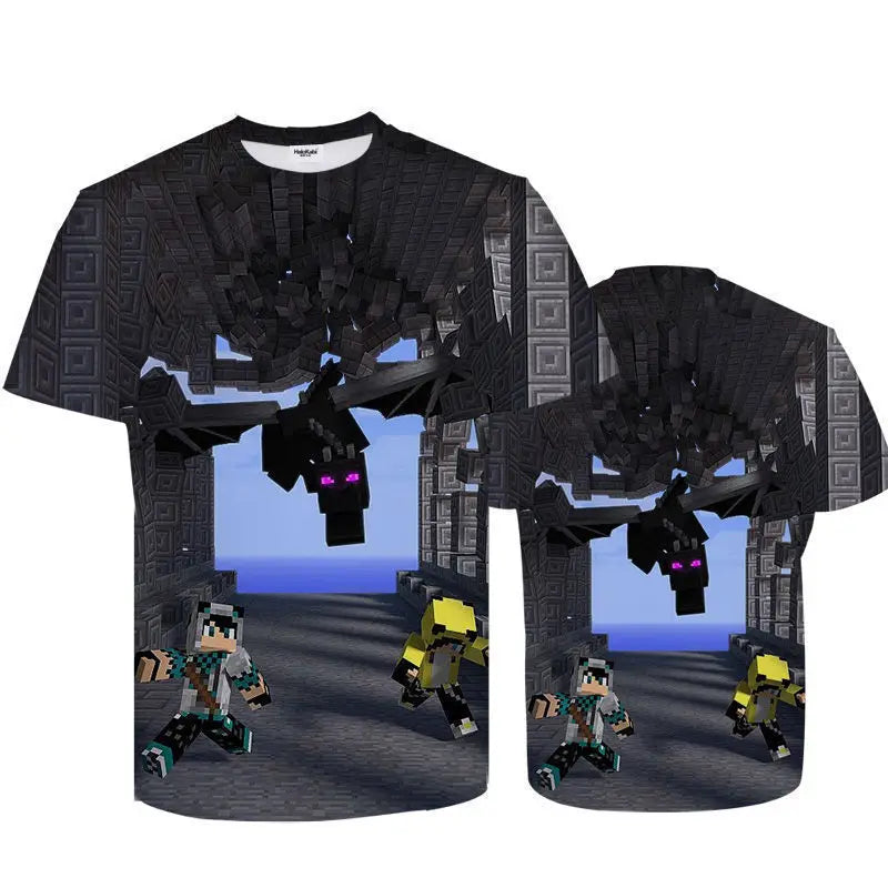 T-shirt Minecraft 3D pour enfants – MC7