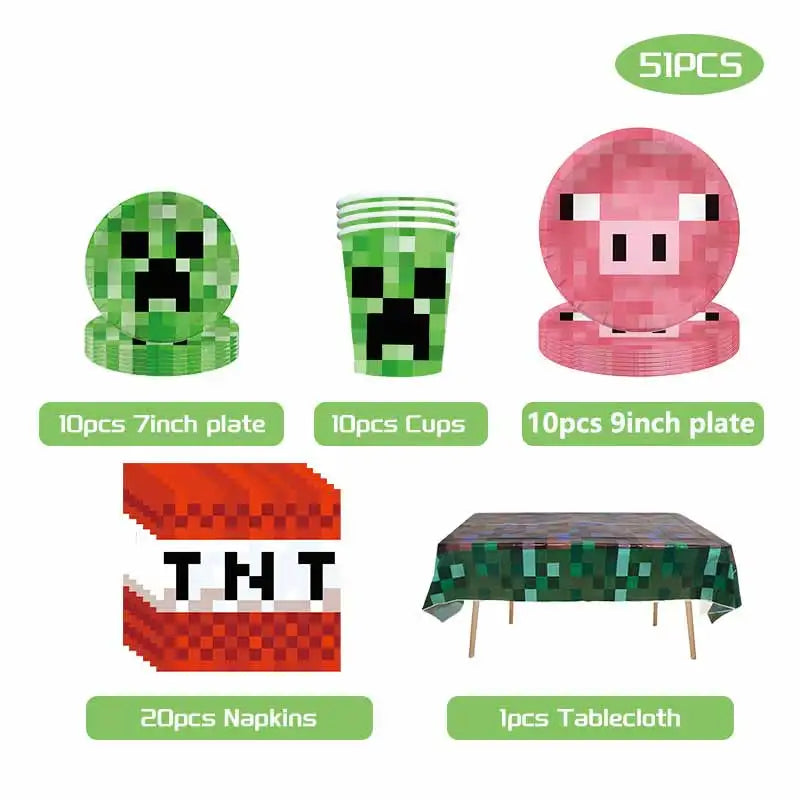 Minecraft Birthday Decoration Kit – MC1