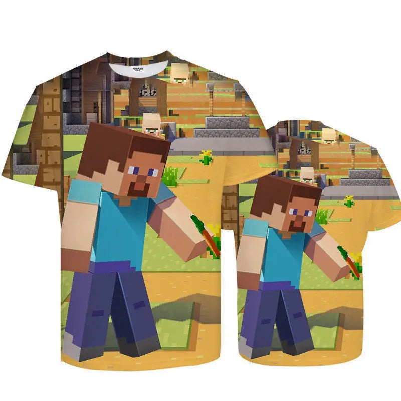 Minecraft 3D T-Shirt für Kinder – MC4