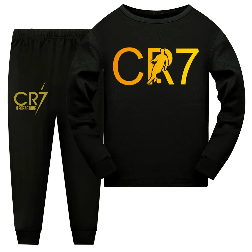 Ensemble Pyjama Enfant CR7 – Sweat et Pantalon - Noir