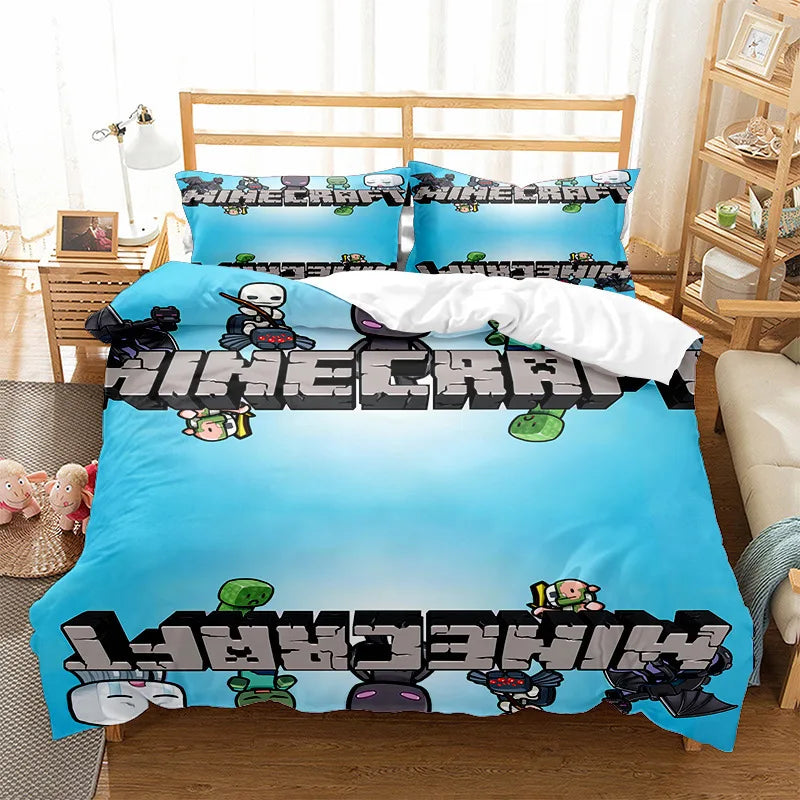 Housse de Couette Minecraft + 2 Taies – MC1