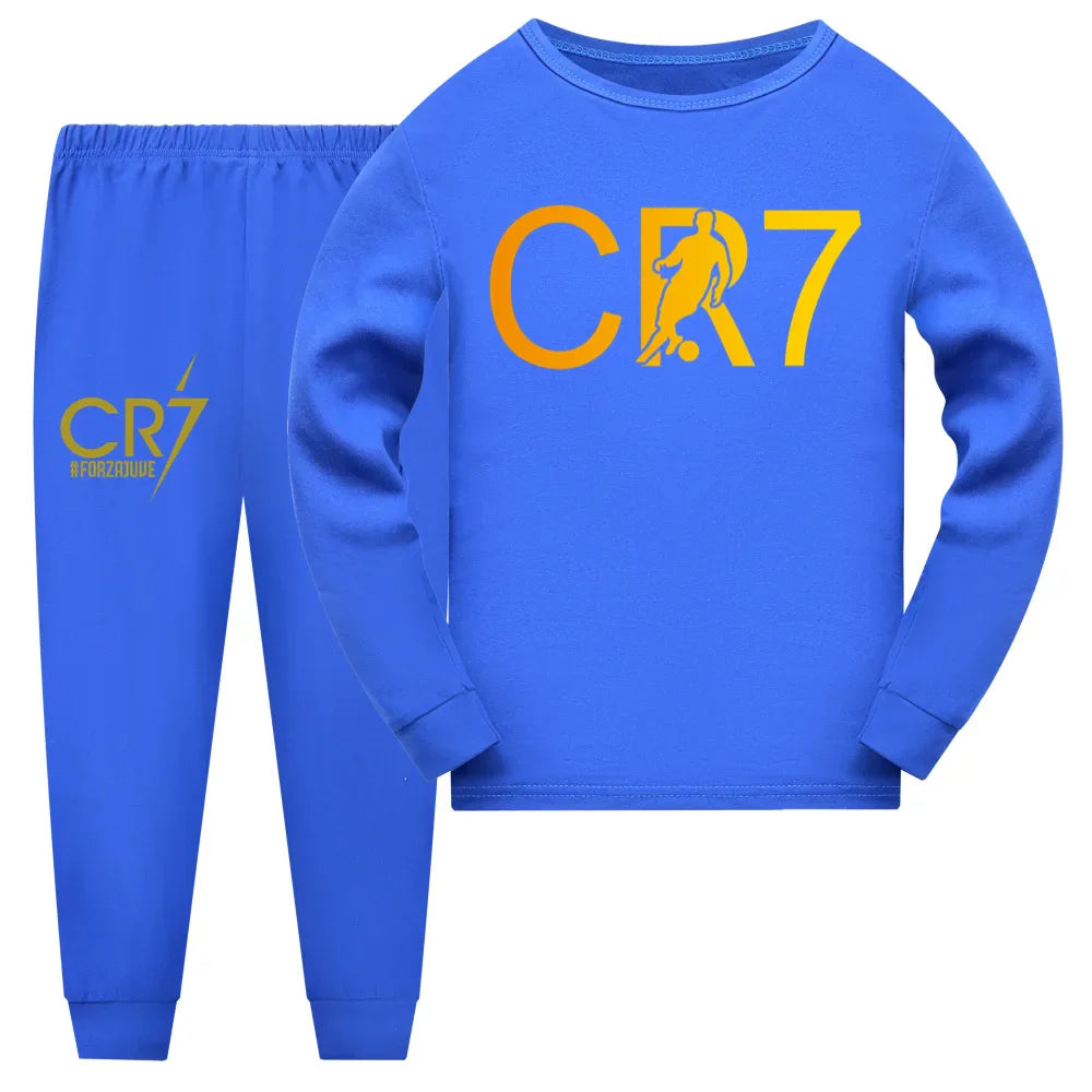 Ensemble Pyjama Enfant CR7 – Sweat et Pantalon - Bleu