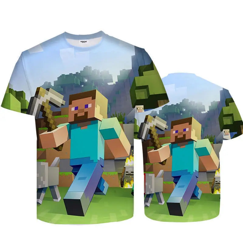 T-shirt Minecraft 3D pour enfants – MC8