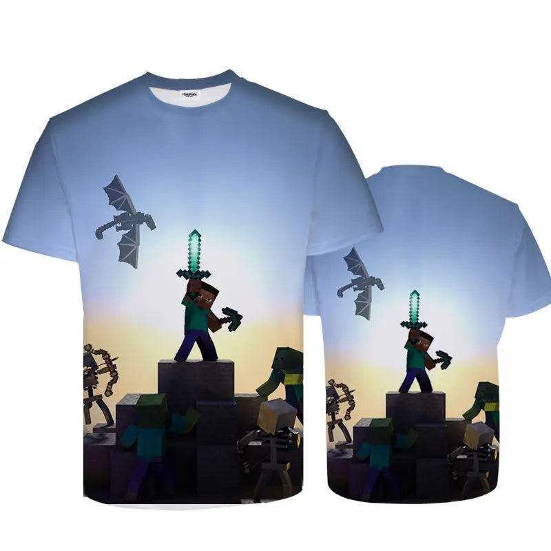 Minecraft 3D T-Shirt für Kinder – MC2