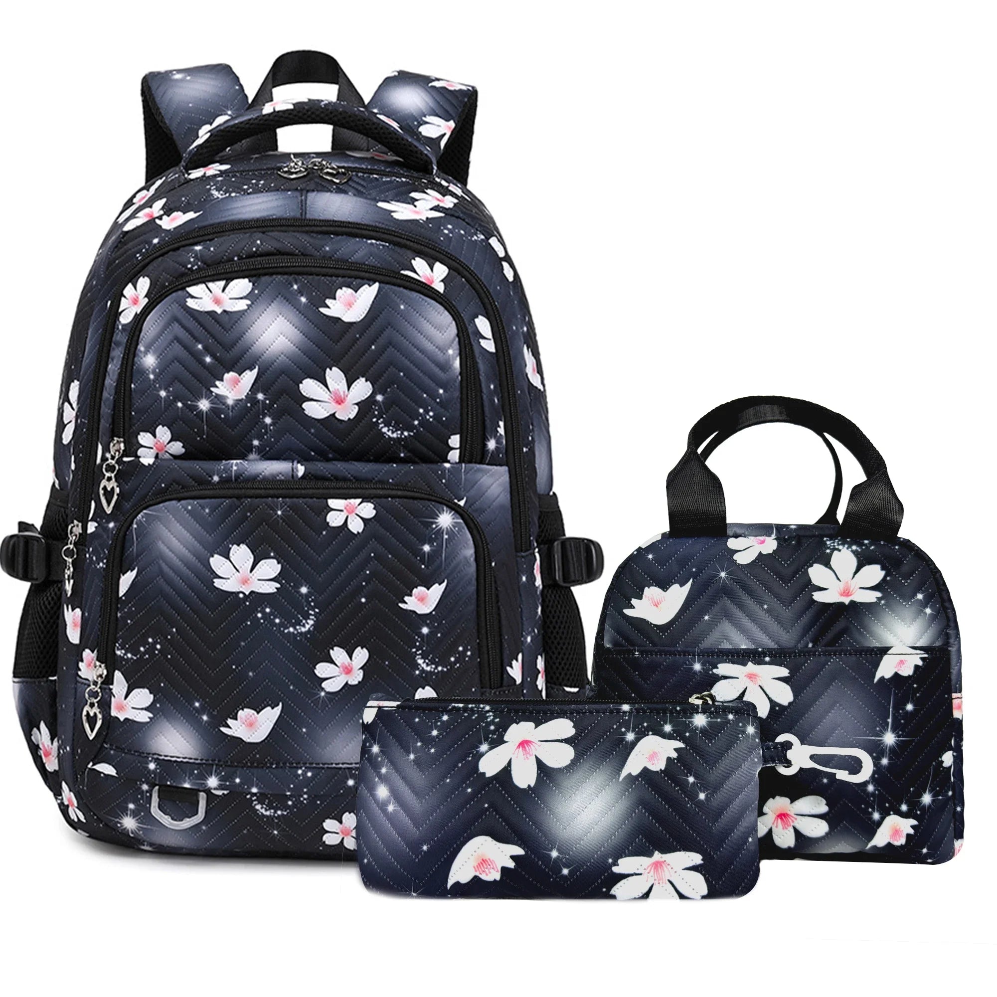 Stitch Rucksack-Set – Schultasche, Lunchtasche &amp; Federmäppchen - M1